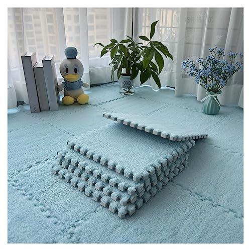 Weiche Plüsch ineinandergreifende Teppichfliesen, rutschfeste Bodenfliesen für Puzzlespiel und sensorischen Teppich, Set mit 10 Langflor-Teppichen für Sinneszimmer Weiche Plüsch ineinandergreifende Teppichfliesen, rutschfeste Bodenfliesen für Puzzlespiel und sensorischen Teppich, Set mit 10 Langflor-Teppichen für Sinneszimmer von Generisch
