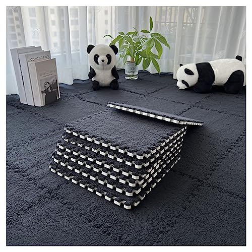Weiche Plüsch ineinandergreifende Teppichfliesen, rutschfeste Bodenfliesen für Puzzlespiel und sensorischen Teppich, Set mit 10 Langflor-Teppichen für sensorische Räume Weiche Plüsch ineinandergreifende Teppichfliesen, rutschfeste Bodenfliesen für Puzzlespiel und sensorischen Teppich, Set mit 10 Langflor-Teppichen für sensorische Räume von Generisch
