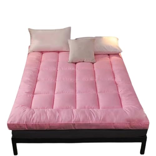 Weiche faltbare Matratzenauflage, atmungsaktive rutschfeste Bettunterlage für Zuhause oder Wohnheim, Rosa, 180 x 190 cm – bequeme, gepolsterte Unterstützung für erholsamen Schlaf Weiche faltbare Matratzenauflage, atmungsaktive rutschfeste Bettunterlage für Zuhause oder Wohnheim, Rosa, 180 x 190 cm – bequeme, gepolsterte Unterstützung für erholsamen Schlaf von Generisch