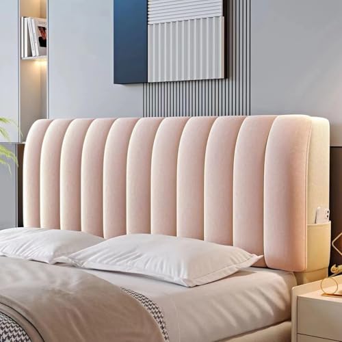 Weicher Samt-Bettbezug, universeller Stretch-Stoff, weiß, gepolstert, für King-Size-Bett, 190 cm, perfekte Dekoration Weicher Samt-Bettbezug, universeller Stretch-Stoff, weiß, gepolstert, für King-Size-Bett, 190 cm, perfekte Dekoration von Generisch