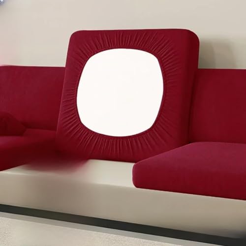 Weicher Samt-Sofabezug in L-Form, dicker Plüsch, dehnbarer Couchschutz für Wohnzimmer, elastischer Schonbezug für Ecksofa von Generisch