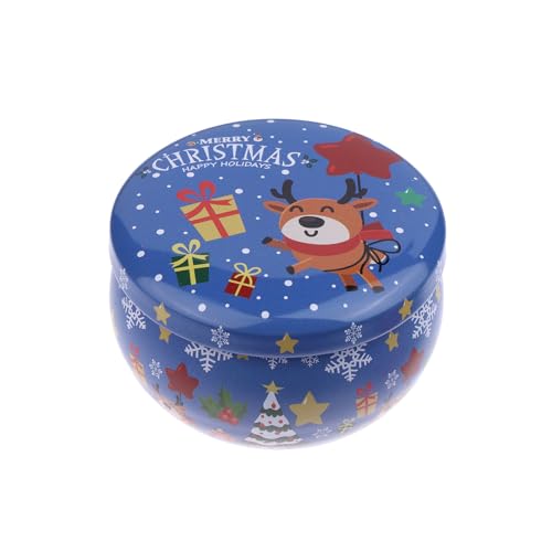 Weihnachts-Weißblechgläser, Tee-Gewürz-Süßigkeiten-Aufbewahrungsbox, Kerzenbehälter, Dekorationsbox von Generisch