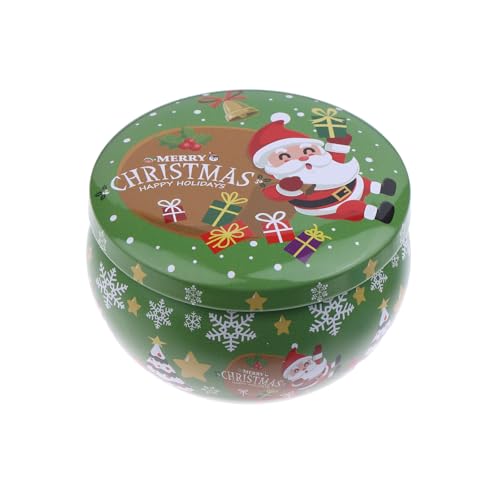 Weihnachts-Weißblechgläser, Tee-Gewürz-Süßigkeiten-Aufbewahrungsbox, Kerzenbehälter, Dekorationsbox von Generisch