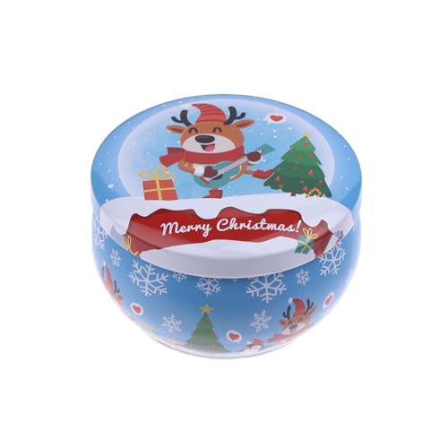 Weihnachts-Weißblechgläser, Tee-Gewürz-Süßigkeiten-Aufbewahrungsbox, Kerzenbehälter, Dekorationsbox von Generisch