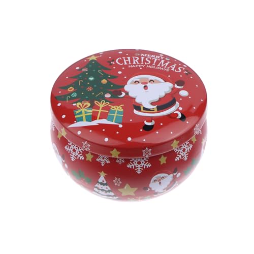 Weihnachts-Weißblechgläser, Tee-Gewürz-Süßigkeiten-Aufbewahrungsbox, Kerzenbehälter, Dekorationsbox von Generisch