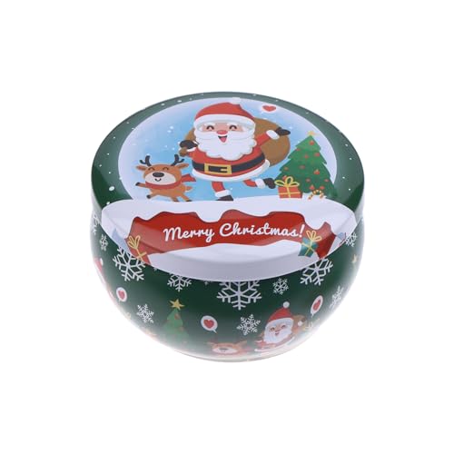 Weihnachts-Weißblechgläser, Tee-Gewürz-Süßigkeiten-Aufbewahrungsbox, Kerzenbehälter, Dekorationsbox von Generisch