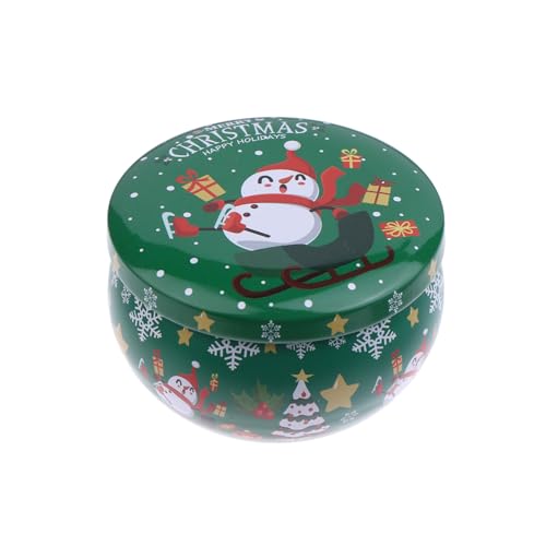 Weihnachts-Weißblechgläser, Tee-Gewürz-Süßigkeiten-Aufbewahrungsbox, Kerzenbehälter, Dekorationsbox von Generisch