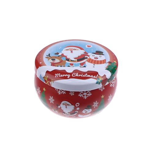 Weihnachts-Weißblechgläser, Tee-Gewürz-Süßigkeiten-Aufbewahrungsbox, Kerzenbehälter, Dekorationsbox von Generisch