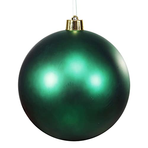 Weihnachtsbaum Dekorationen für Weihnachtsfeier 20,3 cm bruchsicherer großer Kunststoff-Weihnachtskugel-Dekorationsball in Bonbongold, um eine lustige Weihnachtsbaum farbige Anhänge (Green, One Size) von Generisch