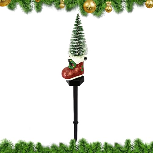 Weihnachtsbeleuchtung – Stehleuchte mit Baum- und Stiefel-Design für den Außenbereich | LED-Lampe in Stiefelform für Hochzeit, Weg, Pool, Garten, Terrasse, Weihnachtsbeleuchtung – Stehleuchte mit Baum- und Stiefel-Design für den Außenbereich | LED-Lampe in Stiefelform für Hochzeit, Weg, Pool, Garten, Terrasse, von Generisch