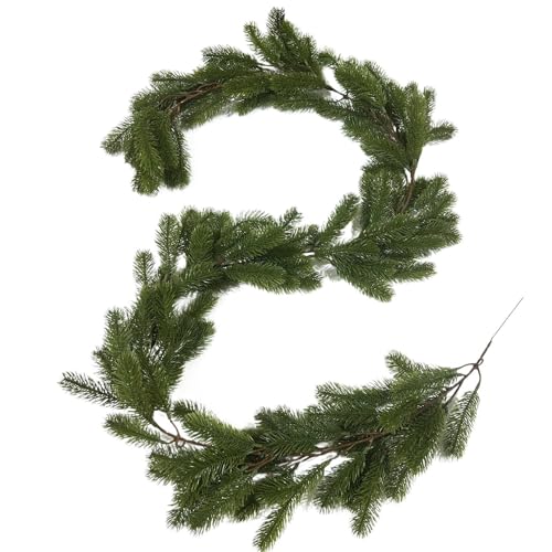 Weihnachtsgrün Girlande Fühlt Sich Echt An | Weihnachtsdekoration Mit Winterlicher Kiefernnatur Für Drinnen Und Draußen,Dekoration Kamin Fensterbank Tisch Treppen Innenbereich Wohnraum Festliche Atmos Weihnachtsgrün Girlande Fühlt Sich Echt An | Weihnachtsdekoration Mit Winterlicher Kiefernnatur Für Drinnen Und Draußen,Dekoration Kamin Fensterbank Tisch Treppen Innenbereich Wohnraum Festliche Atmos von Generisch