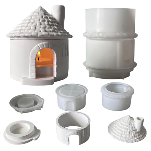 Weihnachtshaus Teelichthalter Form - 3D Süßigkeiten Schloss Haus Kerze Silikon Gussform - Deko Für Wohnung Studentenzimmer Büro Schule Thanksgiving Schreibtisch Weihnachtshaus Teelichthalter Form - 3D Süßigkeiten Schloss Haus Kerze Silikon Gussform - Deko Für Wohnung Studentenzimmer Büro Schule Thanksgiving Schreibtisch von Generisch