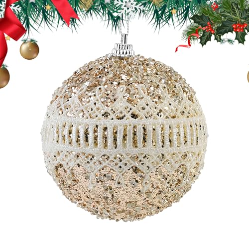 Weihnachtskugel,8cm kleine zerbrechsfeste Glitzerkugeln - Weihnachtsdekoration und Partygeschenke | für Wohnung, Zuhause, Schulen, Studentenwohnheim, Büro, Feier, Fotografie von Generisch