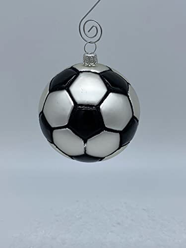 Weihnachtskugel Glas Weihnachtskugeln Fußball Handbemalt Ball Geschenk Weihnachten von Generisch