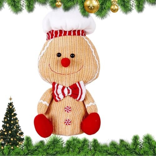 Weihnachtslebkuchen Deko - Beleuchtete Lebkuchenfigur Tischdekoration - Wohnaccessoires Tischdekoration Für Kamin Schreibtisch Schlafzimmer Büro von Generisch