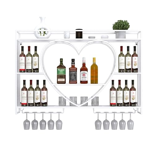 Weinflaschenregal zur Wandmontage, rund, 3 Etagen, Likördisplay mit Weingläsern, perfekt für Zuhause, Bar und Esszimmer Weinflaschenregal zur Wandmontage, rund, 3 Etagen, Likördisplay mit Weingläsern, perfekt für Zuhause, Bar und Esszimmer von Generisch