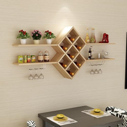 Weinflaschenständer, Wandmontage, Eisen-Weinregal, Metallflasche und Glashalter, Regal für Küche, Arbeitsplatte, Weinaufbewahrung Weinflaschenständer, Wandmontage, Eisen-Weinregal, Metallflasche und Glashalter, Regal für Küche, Arbeitsplatte, Weinaufbewahrung von Generisch