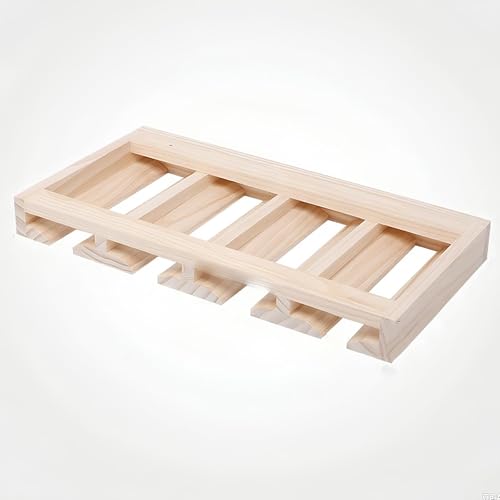 Weinglashalter aus Holz unter dem Schrank, Stielgläser, Abtropfgestell für bis zu 12 Kelche, platzsparende Aufbewahrungslösung für Glaswaren, Schwarz, 69,8 x 24,9 cm von Generisch