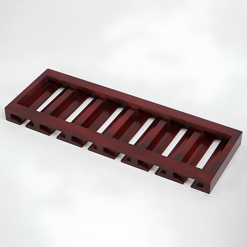 Weinglashalter aus Holz unter dem Schrank, Stielgläser, Abtropfgestell für bis zu 12 Kelche, platzsparende Glaswaren-Aufbewahrung (Schwarz, 69,8 x 24,9 cm) von Generisch