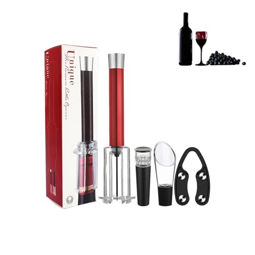 Weinöffner Set, Flaschenöffner Set Mit Vakuumverschluss, Manuelles Weinflaschenöffner Set, Weinflaschenöffner Mit Luftdruckpumpe Für Zuhause Bar Picknick Im Freien Weinöffner Set, Flaschenöffner Set Mit Vakuumverschluss, Manuelles Weinflaschenöffner Set, Weinflaschenöffner Mit Luftdruckpumpe Für Zuhause Bar Picknick Im Freien von Generisch