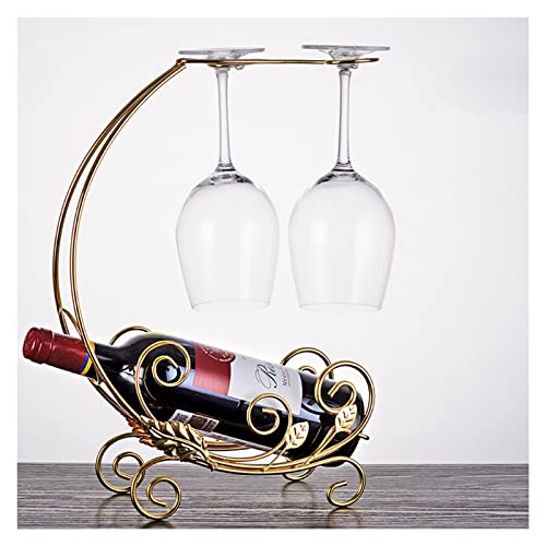 Weinregal, Weinregal, Tisch-Weinhalter, Arbeitsplatte, Aufbewahrung, langlebiges Stahldraht-Regal für Zuhause, Bar und Küche, Weinständer, Präsentationsregal (Farbe: A) von Generisch