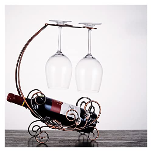 Weinregal, Weinregal, Tisch-Weinhalter, Arbeitsplatte, Aufbewahrung, langlebiges Stahldraht-Regal für Zuhause, Bar und Küche, Weinständer, Präsentationsregal (Farbe: B) von Generisch