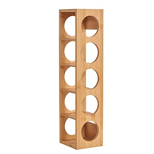 Weinregal aus Holz, Bambus-Flaschenhalter für 5 Flaschen, stilvolle Weinaufbewahrung, 13,5 x 12 x 53 cm, moderne Heimdekoration, perfekt für Weinliebhaber Weinregal aus Holz, Bambus-Flaschenhalter für 5 Flaschen, stilvolle Weinaufbewahrung, 13,5 x 12 x 53 cm, moderne Heimdekoration, perfekt für Weinliebhaber von Generisch