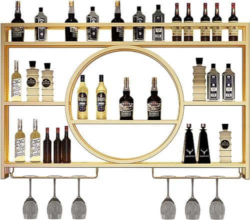 Weinregal aus Metall, wandmontiert, schwebende Regale für Likörflaschen, multifunktionaler Eisenflaschenhalter für Hausbar Weinregal aus Metall, wandmontiert, schwebende Regale für Likörflaschen, multifunktionaler Eisenflaschenhalter für Hausbar von Generisch