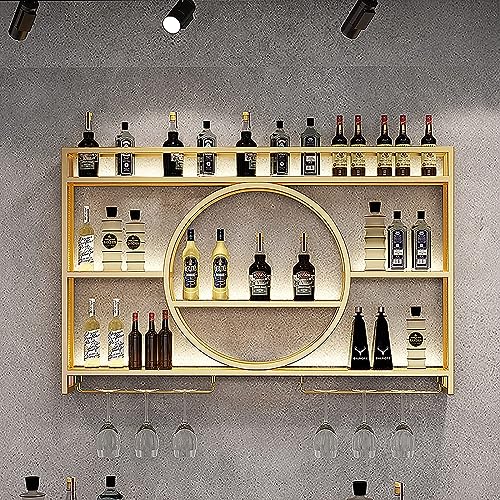 Weinregal aus Metall zur Wandmontage, modernes Weinregal für Restaurant, Küche und Bar, Champagner-Stielglashalter, stilvoller Weinhalter aus Metall Weinregal aus Metall zur Wandmontage, modernes Weinregal für Restaurant, Küche und Bar, Champagner-Stielglashalter, stilvoller Weinhalter aus Metall von Generisch