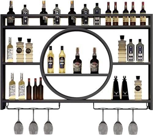 Weinregal aus Metall zur Wandmontage, stilvoller schwimmender Flaschenhalter für Zuhause, Restaurant, Bars, modernes Eisen-Weinregal Weinregal aus Metall zur Wandmontage, stilvoller schwimmender Flaschenhalter für Zuhause, Restaurant, Bars, modernes Eisen-Weinregal von Generisch