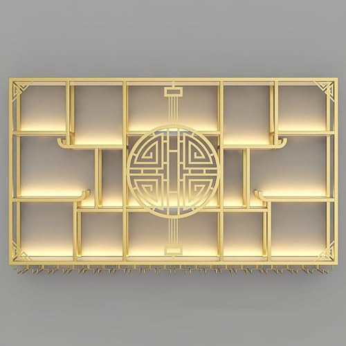 Weinregal aus Metall zur Wandmontage mit Glashalter, schwimmendes Barregal, Eisen-Likörregal, Weinaufbewahrungsregal mit LED-Lichtleiste für Küche und Wohnzimmer Weinregal aus Metall zur Wandmontage mit Glashalter, schwimmendes Barregal, Eisen-Likörregal, Weinaufbewahrungsregal mit LED-Lichtleiste für Küche und Wohnzimmer von Generisch