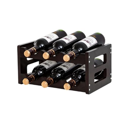 Weinregal aus massivem schwarzem Holz, stabiles Regal mit 13 Ebenen, für Küche, Speisekammer, langlebiger Weinhalter, Organizer für Zuhause, Bar und Esszimmer. Weinregal aus massivem schwarzem Holz, stabiles Regal mit 13 Ebenen, für Küche, Speisekammer, langlebiger Weinhalter, Organizer für Zuhause, Bar und Esszimmer. von Generisch