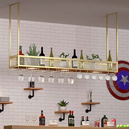 Weinregale Metall Deckenhalter - Europäischer Stil Verstellbares Wandregal für Weinflaschen und Gläser - Funktionale Regalaufbewahrungslösung Weinregale Metall Deckenhalter - Europäischer Stil Verstellbares Wandregal für Weinflaschen und Gläser - Funktionale Regalaufbewahrungslösung von Generisch