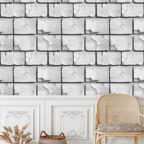 Weiß Ziegel Mauer Klebefolie Möbel 0.52x10 M Selbstklebende Tapete Stein Textur Abziehen Aufkleben Wallpaper Entfernbare DIY Wandverkleidung Dekoratives für Küche Arbeitsplatte Schränke Tische Wand Weiß Ziegel Mauer Klebefolie Möbel 0.52x10 M Selbstklebende Tapete Stein Textur Abziehen Aufkleben Wallpaper Entfernbare DIY Wandverkleidung Dekoratives für Küche Arbeitsplatte Schränke Tische Wand von Generisch