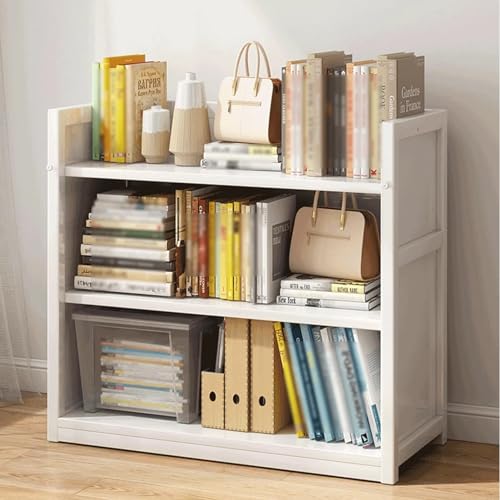 Weiße Vitrine mit staubdichter Rückwand, offene Vitrine, Platz für 180 Catty - Perfekt für Arbeitszimmer, Wohnzimmer oder Büro - Maße: 49,8 x 24,9 x 140 cm von Generisch