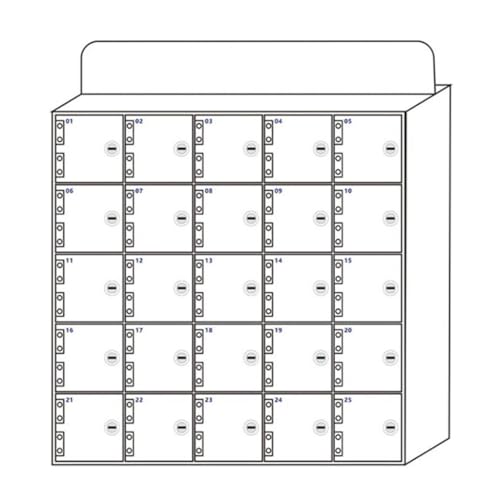 Weißer Acryl-Handyspind mit 15 Steckplätzen, sichere Aufbewahrungsbox mit verschließbarer Tür und Schlüsseln – schützen Sie Ihre Handys mit Stil Weißer Acryl-Handyspind mit 15 Steckplätzen, sichere Aufbewahrungsbox mit verschließbarer Tür und Schlüsseln – schützen Sie Ihre Handys mit Stil von Generisch