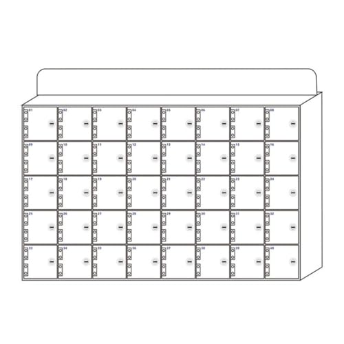 Weißer Acryl-Handyspind mit 15 Steckplätzen, sichere Aufbewahrungsbox mit verschließbarer Tür und Schlüsseln – schützen Sie Ihre Handys mit Stil Weißer Acryl-Handyspind mit 15 Steckplätzen, sichere Aufbewahrungsbox mit verschließbarer Tür und Schlüsseln – schützen Sie Ihre Handys mit Stil von Generisch