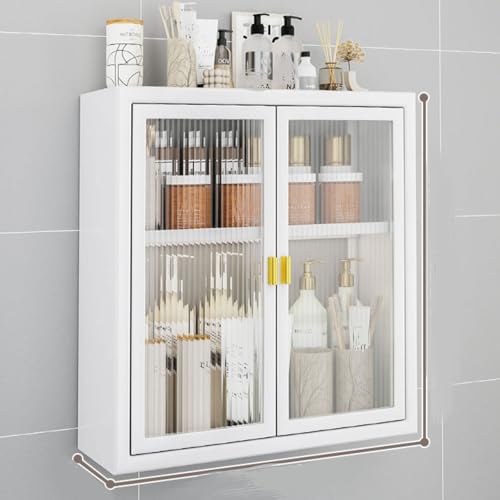 Weißer Badezimmer-Wandschrank, 2-stöckig, über WC-Aufbewahrung, Wandregal für Küche, Esszimmer, Bad und Eingangsbereich, stilvolles, platzsparendes Design. Weißer Badezimmer-Wandschrank, 2-stöckig, über WC-Aufbewahrung, Wandregal für Küche, Esszimmer, Bad und Eingangsbereich, stilvolles, platzsparendes Design. von Generisch