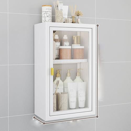 Weißer Badezimmer-Wandschrank mit Türen, über WC-Aufbewahrung, Wandmontage, 3-stöckiges Regal für Küche & Esszimmer, platzsparende Aufbewahrungslösung für den Eingangsbereich Weißer Badezimmer-Wandschrank mit Türen, über WC-Aufbewahrung, Wandmontage, 3-stöckiges Regal für Küche & Esszimmer, platzsparende Aufbewahrungslösung für den Eingangsbereich von Generisch