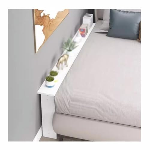 Weißer Massivholz-Konsolentisch – vielseitiges Eingangssofa hinter Couch oder Nachttisch – stilvoller Beistelltisch (Größe: 100 x 10 x 65 cm) von Generisch