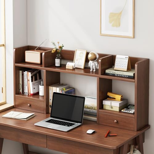Weißer Schreibtisch Bücherregal Wohnheim Zimmer Etagere Büro Lagerregale Computertisch Home Office Bücherregal Stilvolle Schreibtisch-Display für kleine Räume von Generisch