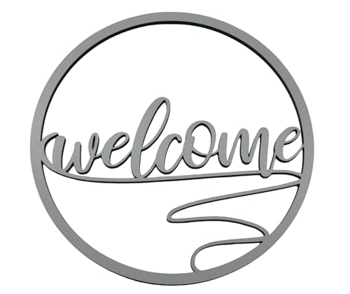 Welcome Schild Deko weiß Geschenk Deko Holz HDF ca 19 cm Wanddeko Türschild Hängeschild mit Lederband Willkommen Welcome Schild Deko weiß Geschenk Deko Holz HDF ca 19 cm Wanddeko Türschild Hängeschild mit Lederband Willkommen von Generisch