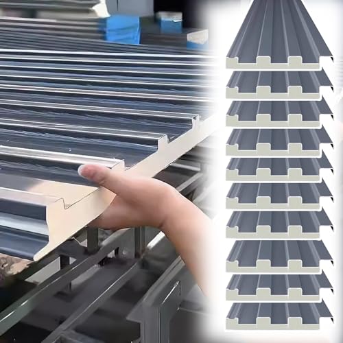 Welldachplatten, Doppelwand-Design für dauerhaften Schutz im Freien, ideal für Gewächshäuser, Schuppen und Hühnerställe von Generisch