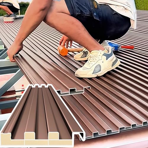Welldachplatten mit Polycarbonat-Füllung, robuste isolierte Paneele für langlebige Decken, Hühnerstall, Pavillon und Wohnmobile Welldachplatten mit Polycarbonat-Füllung, robuste isolierte Paneele für langlebige Decken, Hühnerstall, Pavillon und Wohnmobile von Generisch