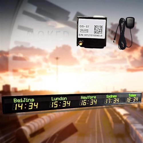 Weltzeitzonen-Uhr mit GPS-Autokorrektur, Verbindung über Telefon/Computer, zeigt 3 Städte gleichzeitig an Weltzeitzonen-Uhr mit GPS-Autokorrektur, Verbindung über Telefon/Computer, zeigt 3 Städte gleichzeitig an von Generisch