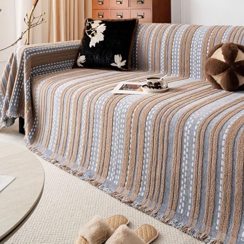 Wendbarer Chenille-Sofabezug, rutschfest, Möbelschutz für Haustiere, Boho-geometrisches Design für Couch, Liegestuhl und L-förmige Sofas Wendbarer Chenille-Sofabezug, rutschfest, Möbelschutz für Haustiere, Boho-geometrisches Design für Couch, Liegestuhl und L-förmige Sofas von Generisch