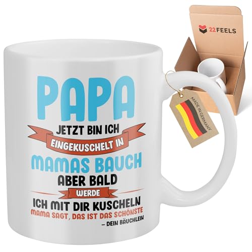 22Feels Werdender Papa Tasse Vater Geschenk Idee Schwangerschaft Verkünden Männer Vatertag Du Wirst Papa Überraschung Eltern von 22Feels