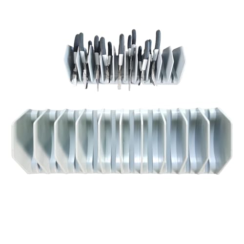 Werkzeugkasten Schraubenschlüssel Organizer | Modularer Schlüsselhalter - 10-Fach Tablett mit Erweiterungskoffer und Schublade für Automobil und LKW Werkstatt, Garage und Mechaniker Schreibtisch von Generisch