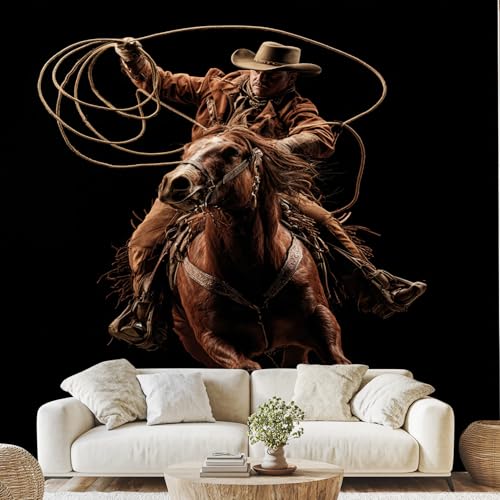 Western Cowboy Pferd 3D Tapete Amerikanische Rustikal Vliestapete 400x280 cm Fototapete Selbstklebend für Wohnzimmer Schlafzimmer Wanddeko Wandtapete Western Cowboy Pferd 3D Tapete Amerikanische Rustikal Vliestapete 400x280 cm Fototapete Selbstklebend für Wohnzimmer Schlafzimmer Wanddeko Wandtapete von Generisch