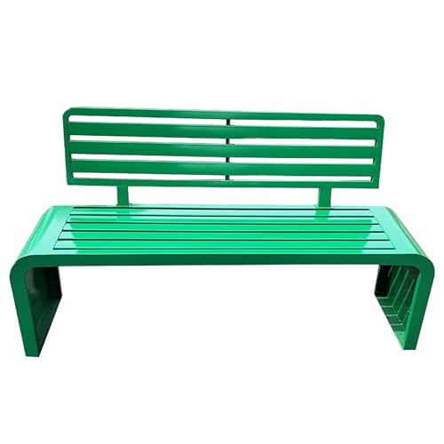 Wetterfeste Gartenbank, pulverbeschichtet, Outdoor-Parkbank mit Rückenlehne, 220 cm lang, für Veranda, Hinterhof und Terrasse, grüne Sitzlösung Wetterfeste Gartenbank, pulverbeschichtet, Outdoor-Parkbank mit Rückenlehne, 220 cm lang, für Veranda, Hinterhof und Terrasse, grüne Sitzlösung von Generisch